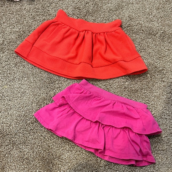 Garanimals Other - Red Skirt and Pink Ruffle Skort 12-18 Months